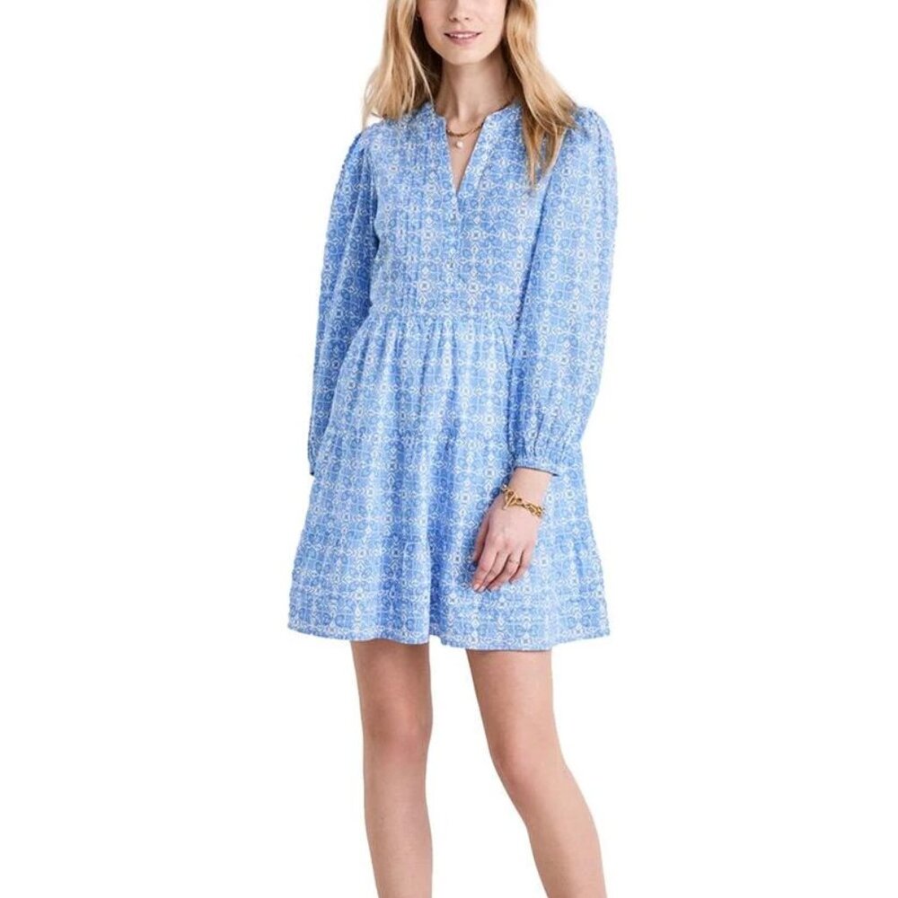 Vineyard Vines Women's Pintuck Tiered Mini Dress, Size S, New with Tag